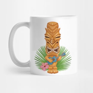 Tiki Totem Ukulele Player Mug